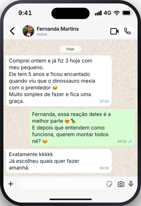 Print de conversa de cliente